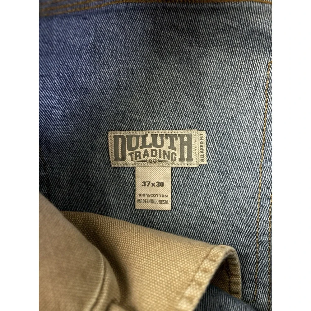 Duluth Trading Ballroom Jeans Pants Relaxed Fit Denim Work Mens Sz 37x30 (35x30)